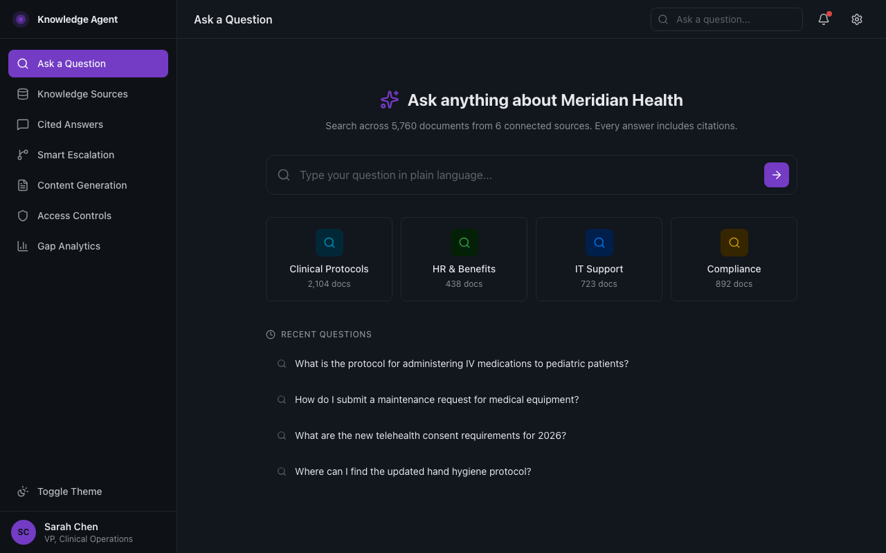Documentation scattered across multiple tools with no unified search